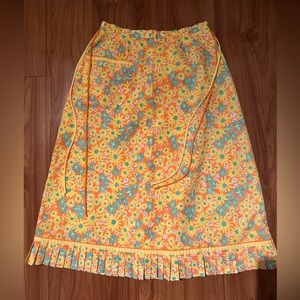 Lilly Pulitzer Vintage 1970s Floral Skirt